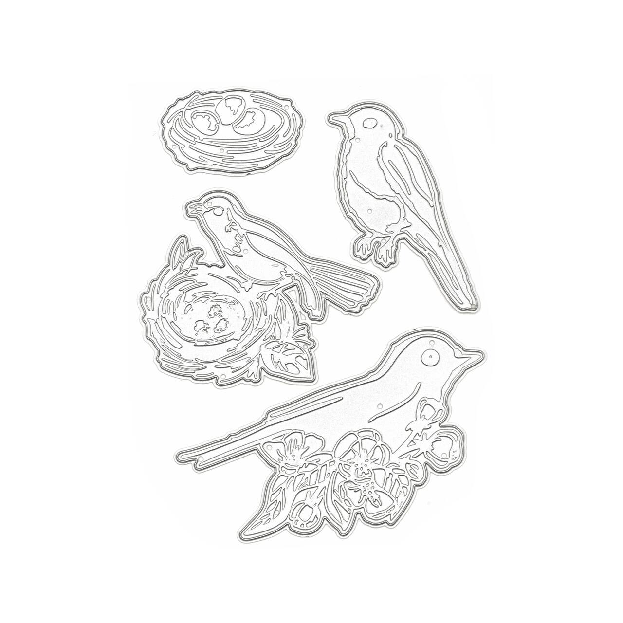 6 Pack: Birds & Nests Cutting Die Set by Recollections™